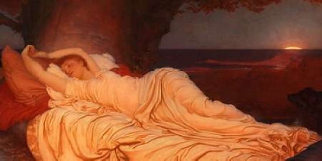 Posterazzi Cymon and Iphigenia Canvas Art - Frederic Leighton (10 x 20)