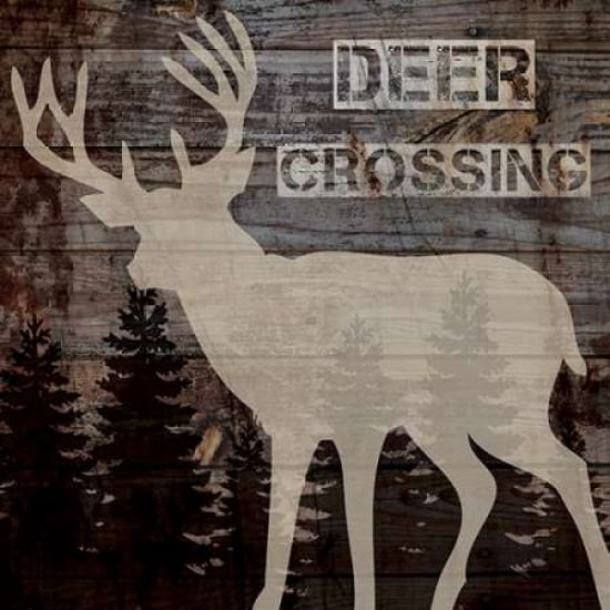 Posterazzi DEER CROSSING Canvas Art - Piper Ballantyne (24 x 24)