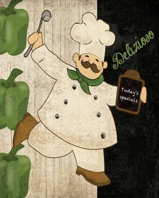 Posterazzi DELIZIOSO CHEF Canvas Art - Piper Ballantyne (24 x 30)