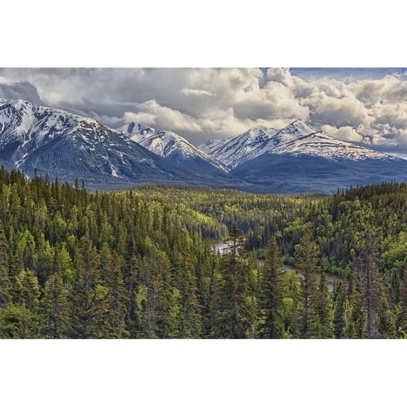 Posterazzi DPI12252423 A Viewpoint Along The Stewart Cassiar Highway Shows The Coast Mountains Which Form Part of The Rocky Mountains - British Poster Print - 19 x 12 in.