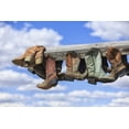 thumbnail image 1 of Posterazzi DPI12259572LARGE Old Cowboy Boots Hanging in Memory of John Booth Great Sandhills Near Sceptre - Saskatchewan Canada Print - 38 x 24 in. - Large, 1 of 4