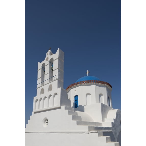 Posterazzi DPI12268427 The Church of Panayia Poulati - Sifnos Cyclades Greek Islands Greece Poster Print - 12 x 19 in.