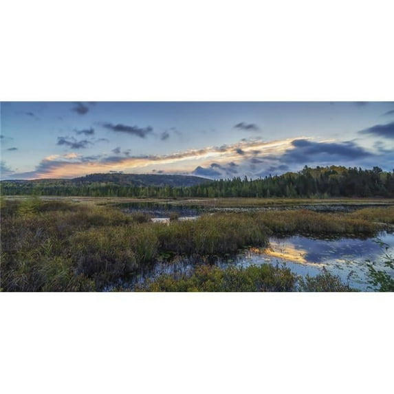 Posterazzi DPI12271034LARGE Sunrise Colors The Autumn Sky Above Costello Creek in Algonquin Park - Ontario Canada Poster Print - 44 x 20 in. - Large