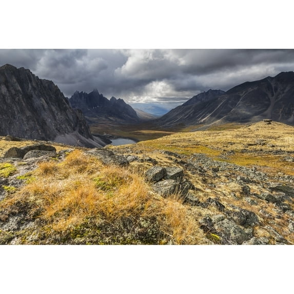 Posterazzi DPI12271155LARGE Colorful Tundra in Autumn in Tombstone Territorial Park - Yukon Canada Poster Print - 38 x 24 in. - Large