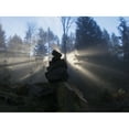 thumbnail image 1 of Posterazzi DPI12271183LARGE Sun Shines Through An Ishigumi in Fog & Forest - Vancouver Island British Columbia Canada Poster Print - 34 x 26 in. - Large, 1 of 4
