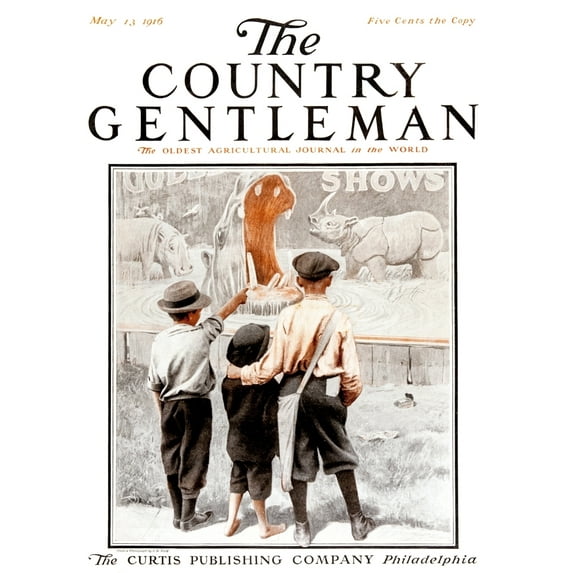 Posterazzi DPI12272383LARGE Cover of Country Gentleman Agricultural Magazine From The Early 20th Century Poster Print - 26 x 34 in. - Large
