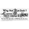 thumbnail image 1 of Posterazzi DPI12272537 Historic Advertisement with Illustration of Farmer Holding Money Next To Automobile & Spreader Saying Why Not Get Both Poster Print - 23 x 10 in., 1 of 1