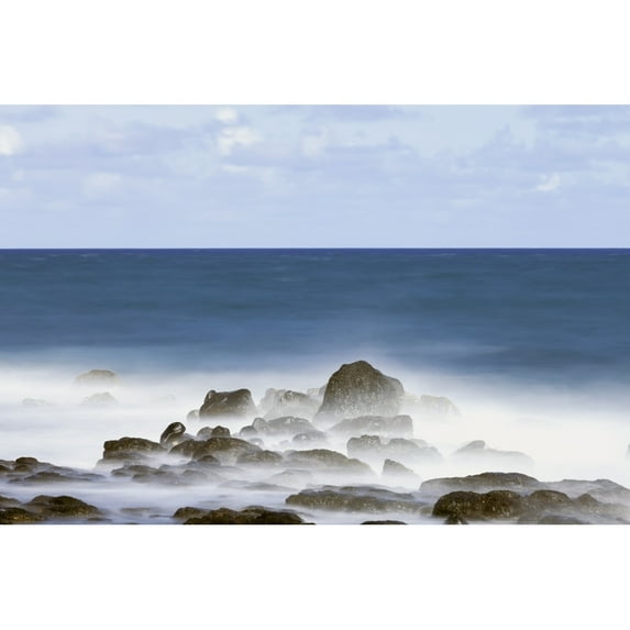 Posterazzi DPI12278651LARGE Long Exposure Surf Along The Kealia Beach - Kapaa Kauai Hawaii United States of America Poster Print - 38 x 24 in. - Large