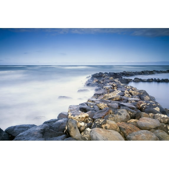 Posterazzi DPI12278677LARGE Rocks Along The Coast of Lydgate Beach Park - Lydgate Kauai Hawaii United States of America Poster Print - 38 x 24 in. - Large