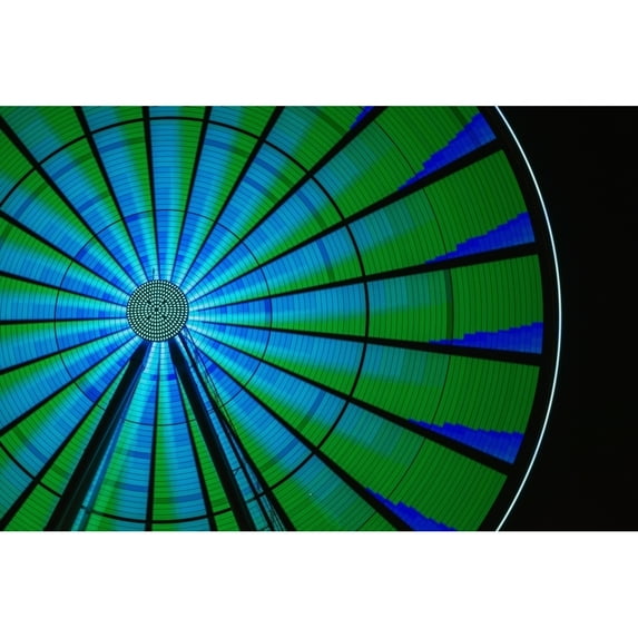 Posterazzi DPI12278896LARGE Long Exposure Photograph Showcasing The Many Color Combinations The Big Wheel Produces at Night - Seattle Washington 3 Poster Print - 38 x 24 in. - Large