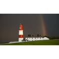 thumbnail image 1 of Posterazzi DPI12279522LARGE Rainbow & A Red & White Lighthouse - South Shields Tyne & Wear England Poster Print - 42 x 22 in. - Large, 1 of 3