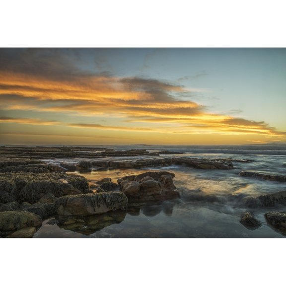 Posterazzi DPI12281392 Sunset Over The Ocean Near The City of Cape Town - South Africa Poster Print - 19 x 12 in.