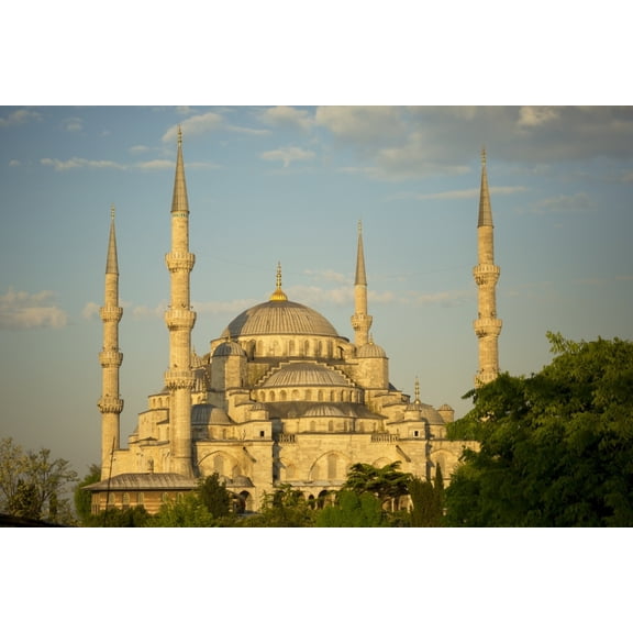 Posterazzi DPI12285838 Sultan Ahmed Mosque - Istanbul Turkey Poster Print by Ron Dahlquist, 19 x 12