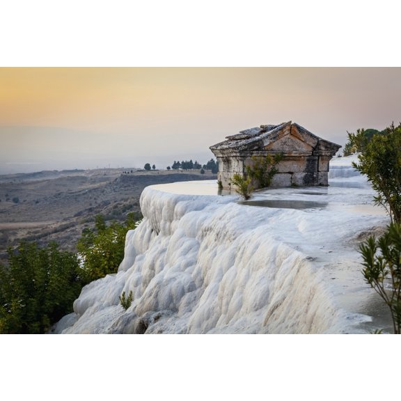 Posterazzi DPI12288843 Tomb Submerged in a Travertine Pool in Hierapolis - Pamukkale Turkey Poster Print by Reynold Mainse, 19 x 12