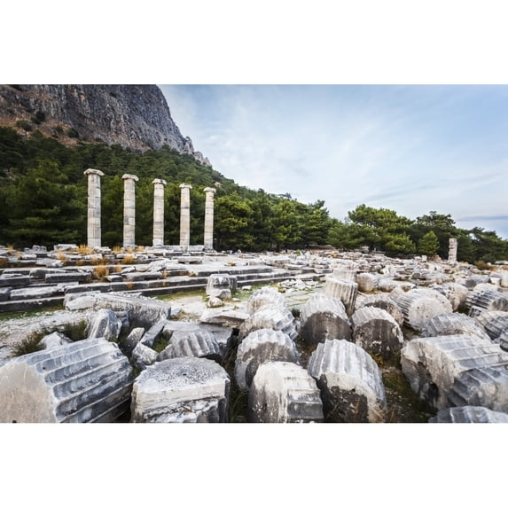 Posterazzi DPI12288876LARGE Ruins of The Sanctuary of Athena - Priene Turkey Poster Print by Reynold Mainse, 38 x 24 - Large
