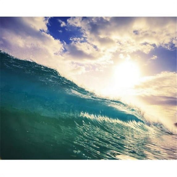 Posterazzi DPI12292186LARGE Breaking Ocean Wave Crashing Over Camera Poster Print by Design Pics Vibe, 30 x 24 - Large