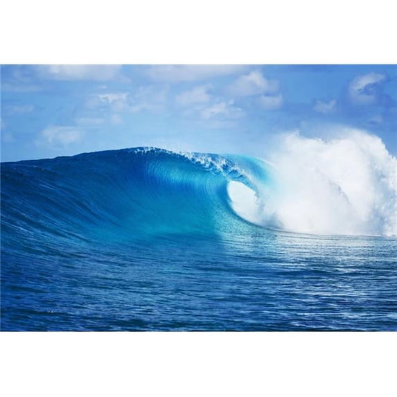Posterazzi DPI12292571 Blue Ocean Wave Epic Surf Poster Print by Design Pics Vibe, 16 x 11
