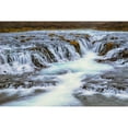 thumbnail image 1 of Posterazzi DPI12296407LARGE Water Cascading Over Rocks & Flowing into A River - Bruarfoss Iceland Poster Print by Robert Postma, 38 x 24 - Large, 1 of 3