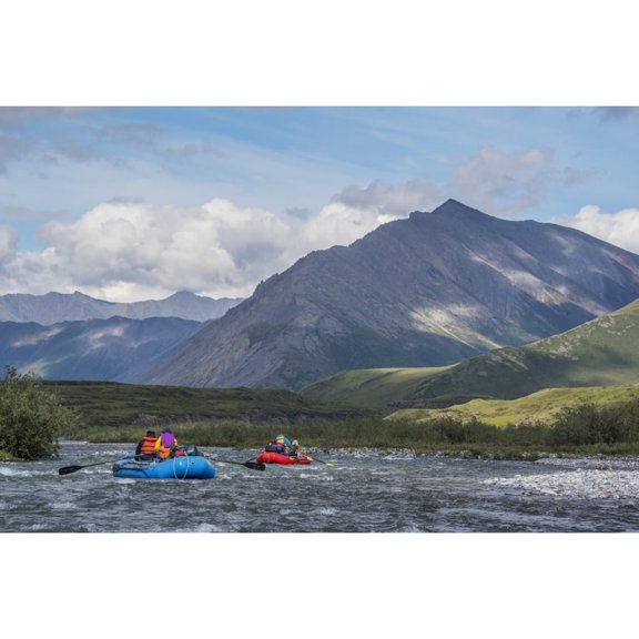 Posterazzi DPI12303386 Two Rafters On The Marsh Fork of The Canning River in The Arctic National Wildlife Refuge Summer Alaska Poster Print by Cathy Hart, 19 x 12
