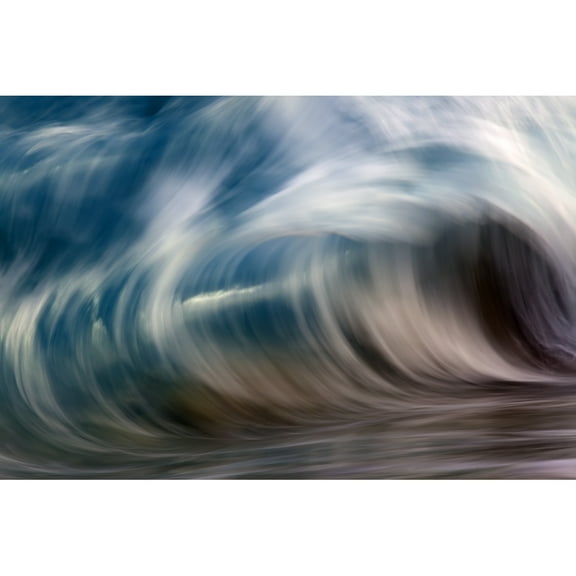 Posterazzi DPI12305490 Ocean Wave Blurred by Motion - Hawaii United States of America Poster Print by Vince Cavataio, 19 x 12