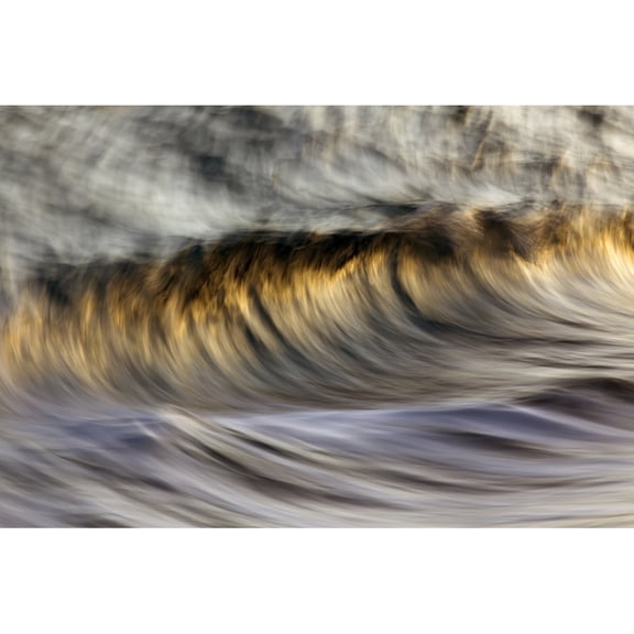 Posterazzi DPI12305494 Ocean Wave Blurred by Motion - Hawaii United States of America Poster Print by Vince Cavataio, 19 x 12