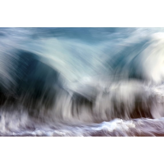 Posterazzi DPI12305502 Ocean Wave Blurred by Motion - Hawaii United States of America Poster Print by Vince Cavataio, 19 x 12