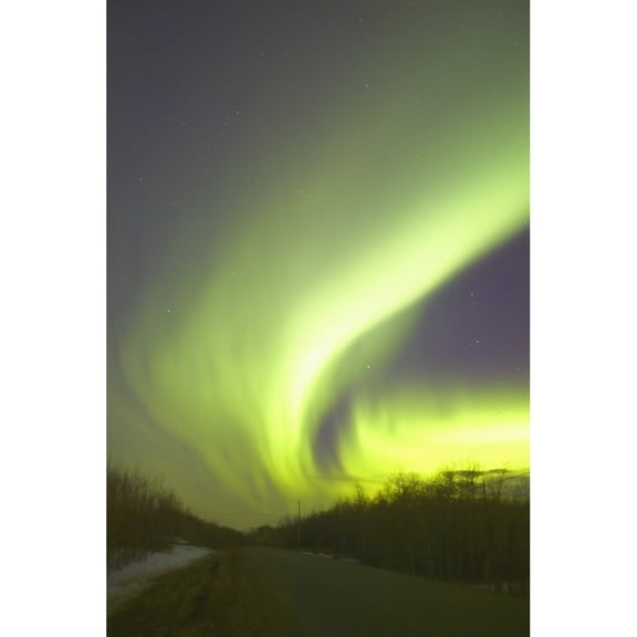Posterazzi DPI1766363 Northern Lights Alberta Canada Poster Print by Carson Ganci, 11 x 17