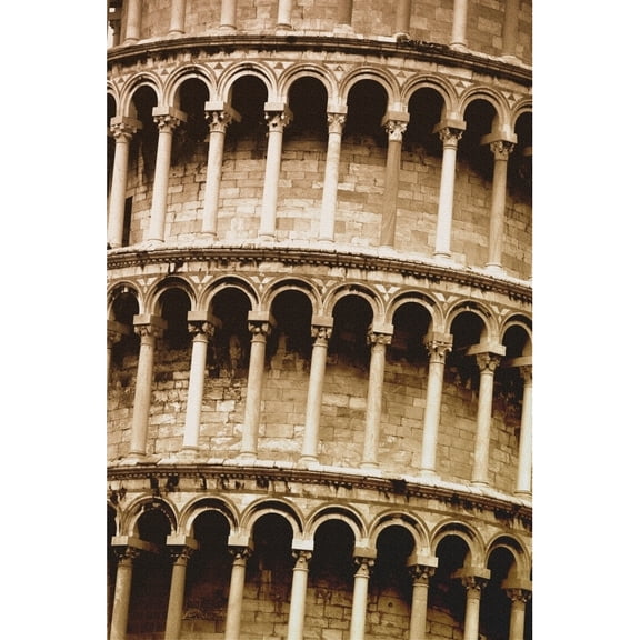 Posterazzi DPI1766698 Leaning Tower of Pisa Tuscany Italy Poster Print by Carson Ganci, 11 x 17