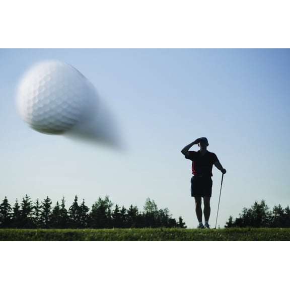 Posterazzi DPI1773784LARGE Golf Ball in Flight Poster Print by Kelly Redinger, 34 x 22 - Large