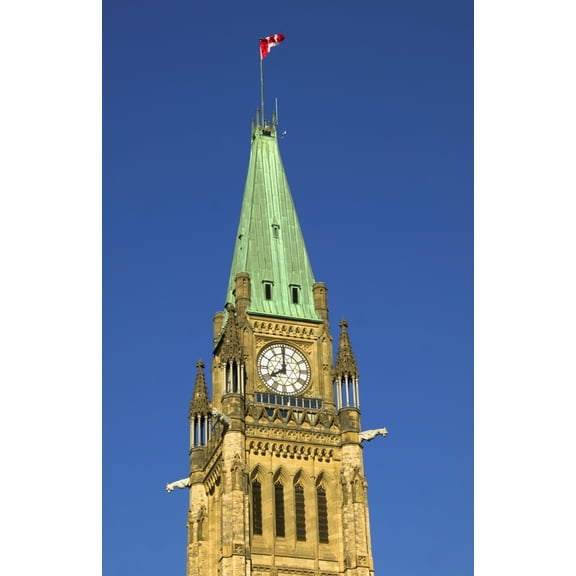 Posterazzi DPI1777639 Close Up of Ornate Clock Tower Poster Print by Alan Marsh, 11 x 17