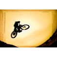 thumbnail image 1 of Posterazzi DPI1777775LARGE Silhouette of Stunt Cyclist Poster Print by Corey Hochachka, 34 x 22 - Large, 1 of 3