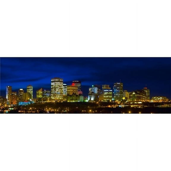 Posterazzi DPI1778306 Edmonton Skyline Poster Print by Corey Hochachka, 24 x 8