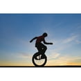 thumbnail image 1 of Posterazzi DPI1787190 Man On Unicycle Poster Print by Deddeda, 17 x 11, 1 of 3