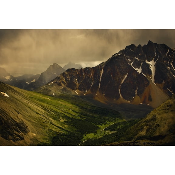 Posterazzi DPI1789792 Storm Clouds in Valley Poster Print by Darren Greenwood, 17 x 11
