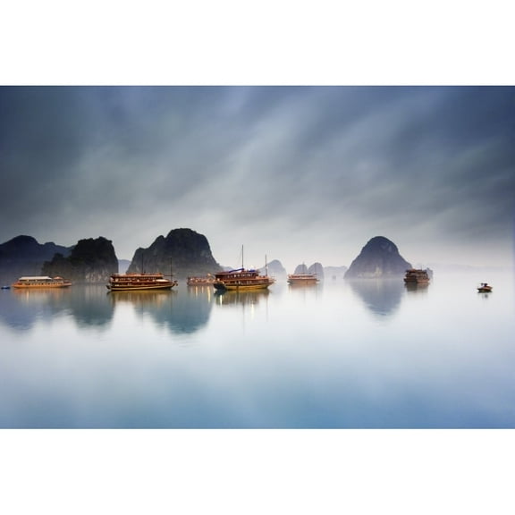 Posterazzi DPI1794798LARGE Halong Bay Vietnam Poster Print by Carson Ganci, 34 x 22 - Large