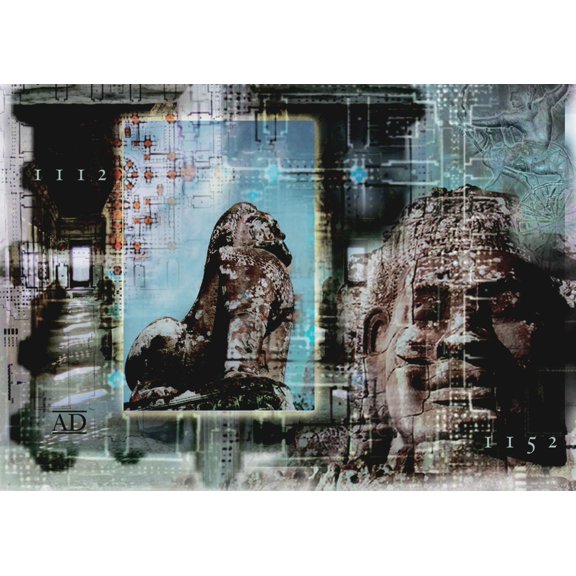 Statues Composite Poster Print (18 x 12)