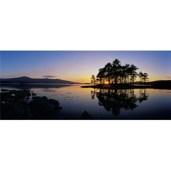 Posterazzi DPI1798838 Sunset At The Lake Kenmare Ring of Kerry County Kerry Republic of Ireland Poster Print by The Irish Image Collection, 31 x 12