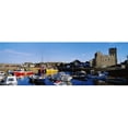 thumbnail image 1 of Posterazzi DPI1798891LARGE Fishing Boats At A Harbor Slade Castle Slade County Wexford Republic of Ireland Poster Print by The Irish Image Collection, 44 x 14 - Large, 1 of 1