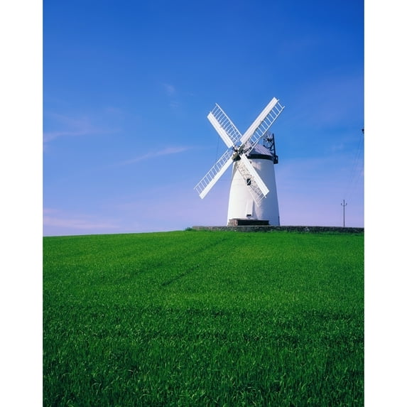 Posterazzi DPI1802805LARGE Ballycopeland Windmill Millisle County Down Ireland Poster Print by The Irish Image Collection, 26 x 34 - Large