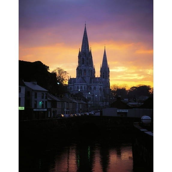 Posterazzi DPI1802949 Church in a Town Ireland Poster Print by The Irish Image Collection, 13 x 17