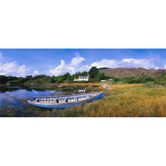 Posterazzi DPI1803477LARGE Ellens Rock Glengarriff Co Cork Ireland - Rowboat On The Shore Poster Print by The Irish Image Collection, 44 x 18 - Large