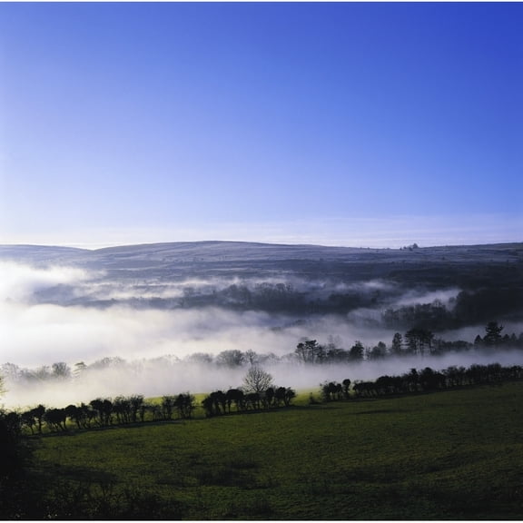 Posterazzi DPI1804152LARGE Co Antrim Ireland - Mist Over A Landscape Poster Print by The Irish Image Collection, 24 x 24 - Large