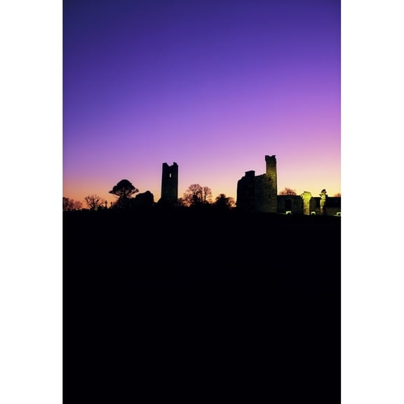 Posterazzi DPI1804318 Hill of Slane Co Meath Ireland - Monastery & Place Where St. Patrick Lit The First Paschal Fire Poster Print by The Irish Image Collection, 12 x 18