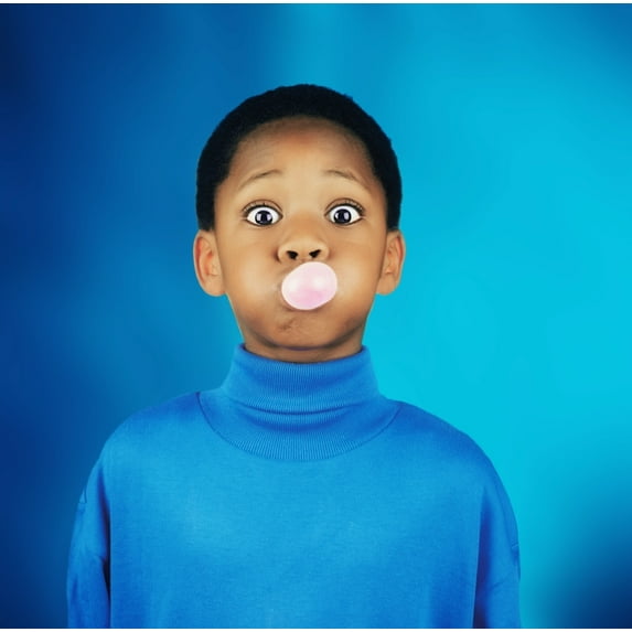 Posterazzi DPI1806382 A Boy Blowing A Bubble Poster Print by Ron Nickel, 15 x 15