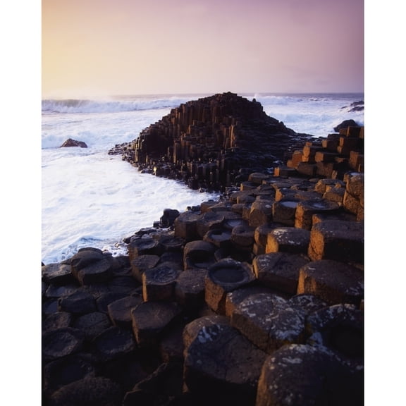 Posterazzi DPI1808690 Giants Causeway Co Antrim Ireland - Area Designated A Unesco World Heritage Site with Basalt Columns Poster Print by The Irish Image Collection, 13 x 17