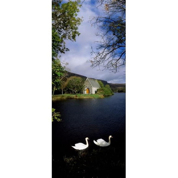 Posterazzi DPI1812704LARGE Chapel At Gougane Barra Co Cork Ireland Poster Print by The Irish Image Collection, 18 x 44 - Large