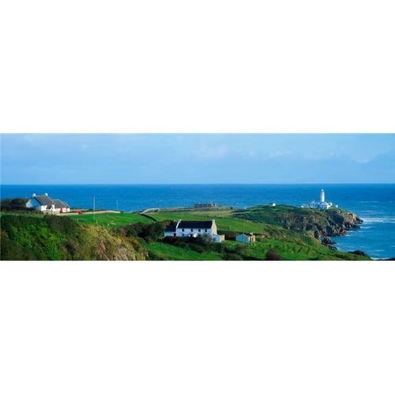 Posterazzi DPI1813238 Fanad Lighthouse Fanad County Donegal Ireland Poster Print by The Irish Image Collection, 34 x 11