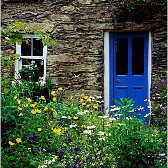 Posterazzi DPI1813717 Traditional Cottage Co Cork Poster Print by The Irish Image Collection, 15 x 15