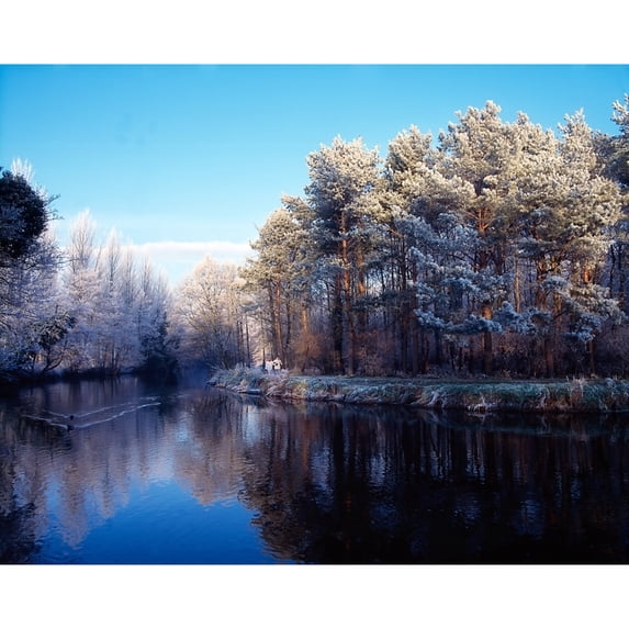 Posterazzi DPI1815911 Lagan Meadows During Winter Belfast Co Antrim Ireland Poster Print by The Irish Image Collection, 17 x 13