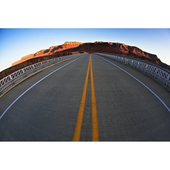Posterazzi DPI1822774 Road in The Grand Canyon Arizona USA Poster Print by Richard Wear, 17 x 11